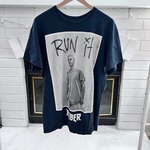 Vintage Find Justin Bieber 'Run It' Purpose Tour Merch 2016 Tshirt